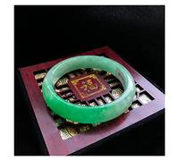 JQQJZLC Birmanie Jade A-Classe Grea Green Jade Exquise Princess Bracelet (59-60 mm)