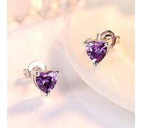 JQQJZLC Boucles d'oreilles en Argent Bijoux, 925 Boucles d'oreilles de Goujon en Argent Sterling