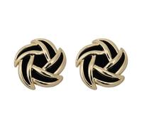 JQQJZLC Boucles d'oreilles en spirale en daim en métal rétro rétro yanglin