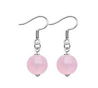 JQQJZLC Boucles d'oreilles pour Femmes 925 Boucles d'oreilles Pendentif Ronds