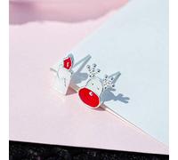 JQQJZLC Boucles d'oreilles pour Femmes, exquise Mignon de chandelle de wapitis s mecs d'oreilles Douces étudiants étudiants Cadeaux, asymétrie,