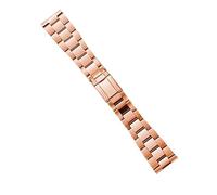 JQQJZLC Boulots de Montre 22 mm Band de Montre en Acier Inoxydable