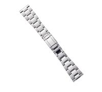 JQQJZLC Boulots de Montre 22 mm Band de Montre en Acier Inoxydable