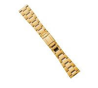 JQQJZLC Boulots de Montre 22 mm Band de Montre en Acier Inoxydable