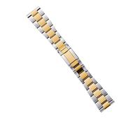 JQQJZLC Boulots de Montre 22 mm Band de Montre en Acier Inoxydable