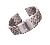 JQQJZLC Bracelet de Sangle de Montre en Acier Inoxydable 18 mm 20 mm 22 mm 24 mm Femmes Hommes Solid Metal Brossed Watch Band Compatible avec Les Accessoires de Bande S3 Gear S3