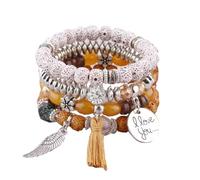 JQQJZLC Bracelet Panzhu, Rosaire Bouddhiste, bacs de Chape