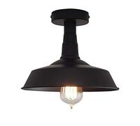 JQQJZLC Cage en métal Industriel Light Semi Flush Mount Mini Pendant Pendante Éclairage Huile Frotté Bronze Chandelier pour la Cuisine de la Cuisine Farmhouse Porch Bains fabriquée en Chine produite