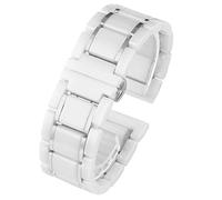 JQQJZLC Céramique de luxe et acier inoxydable 20 mm 22 mm Brace en or noir pour hommes femmes montre bracelet bracelet