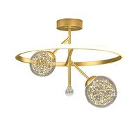 JQQJZLC Chandelier 2 lumières Éclairage de Pendentif Noir, lustres Modernes, luminaire de Plafond en cuivre, pour Chambre à Coucher de l'hôtel de Salon de Cuisine
