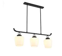 JQQJZLC Chandelier Creative Bar Table Dining Dining Chandelier, Garden Dining Dining Room Very Lighting Lamps, American Three-Head Dining Room Light-A 3 Lights Face Down (B 3 Lumières vers Le Haut)