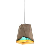 JQQJZLC Chandelier de Chambre à Coucher Vintage Industrial E26, American Village Style Pendant Light pour la Salle à Manger du Restaurant, Le Pendentif en Ciment en béton Light-A 17X
