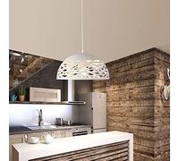 JQQJZLC Chandelier de Fer en métal Industriel rétro européen E27 Vintage Creux Semi-Cercle Noir Pendant léger ménage Salon Curseur de Restauration Bar Villa Lampe de Plafond décorative intéressante