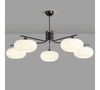 JQQJZLC Chandelier de Verre de Lait Moderne du Milieu du siècle
