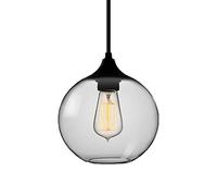 JQQJZLC Chandelier en Verre Lustre, Lustre en Verre Simple à tête Simple Moderne, Lampe de Salon, Lampe de Salle à Manger, Lampe de Chambre à Coucher, Lampe de Chevet, Lampe à Bar