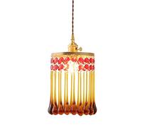 JQQJZLC Chandelier en Verre rétro français, pendrier de Luxe en Verre luxuelle de Luxe de Luxe.
