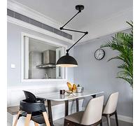 JQQJZLC Chandelier, Lampe, Lustre de tête à tête Simple à tête Simple créative, Plafond de Plafond utilisé dans Les Restaurants, Les couloirs, Les Salons, Les Bars, Les cafés, Schwarz (Vert)