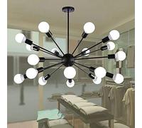 JQQJZLC Chandelier Satellite Artificiel rétro 8-LIGHTES / 12 LIGHTES / 18 LIGHTES Pendant Light American Restro Restro Retro Wind Village Village Iron Plafon