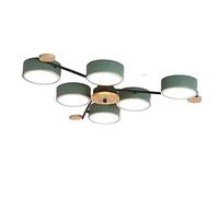 JQQJZLC Chandelier Spoutnik Art Moderne, plafonnier Light Flush Mount Molecular Bedroom Plafond Plafond Art Decorative Light Ayémorrat Hall Hall Plafond Lights Study, 6 lumières (Green. 3 Lumières)