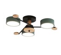 JQQJZLC Chandelier Spoutnik Art Moderne, plafonnier Light Flush Mount Molecular Bedroom Plafond Plafond Art Decorative Light Ayémorrat Hall Hall Plafond Lights Study, 6 lumières (Green. 3 Lumières)