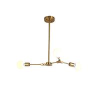 JQQJZLC Chandelier Sputnik Craft Moderne, Lustre, Amosphère légère Salon Restaurant LAMBRES MOLÉCULAIRES Éclairage, éclairage de décoration, Or électroduisé, 6 lumières (électropulsion en Or. 3