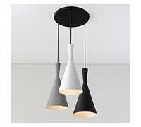 JQQJZLC Chandeliers dirigés, lustres Nordiques Post-Modernes LED LED 3-Head Pendant Lampe Simple ESCAURCUL ESTAURCULATION Salle D'ÉTUDE Bar Bar Bar E27 Pendant
