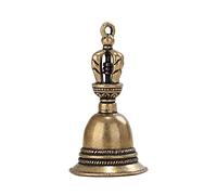 JQQJZLC Cloches en métal Cloches de Noël du Nouvel An pour l'artisanat Vintage laiton main cloche artisanat bronze pendentif porte-clés (couleur : A, taille : 2,3 x 4,8 cm) (A 2,3 x 4,8 cm)