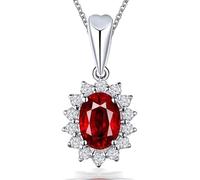 JQQJZLC Collier avec Pendentif en Diamant et Saphir pour Femmes, chaîne de Mariage