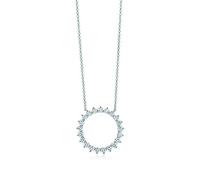 JQQJZLC Collier Soleil en Zircon incrusté de Larme Love Twinkle