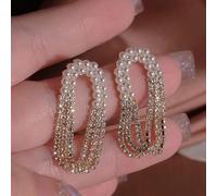 JQQJZLC Couleur des boucles d'oreilles en couleurs exagérées