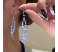 JQQJZLC Couleurs longues boucles d'oreilles à gland pour femmes Boucles d'oreilles bijoux de mariage cadeaux d'anniversaire