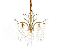 JQQJZLC Creative Light Luxury Crystal Chandelier Lights, E14 Nordic Flower Forme Personnalité Romantique Chaude Pendant l'éclair