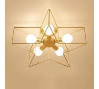 JQQJZLC Creative Moon and Stars Fairy LED Pendant Lampe Lustre plafonnier Light Enfants Enfants Décoration de Chambre à Coucher pour Le Couloir, Salle d'étude/Bureau, Salle à Manger, Cuisine,