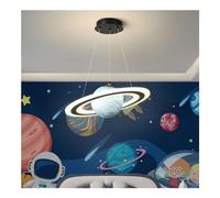 JQQJZLC Creative Planet Glass Chandelier - Children's's Room Blue Planet Boy and Girl Room Glass Pendant Light. Lampe Suspendue à la Chambre à Coucher de la planète Spatiale