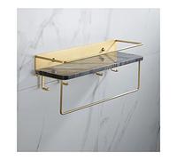 JQQJZLC Douche Caddy Salle de Bain étagère en marbre, Nordic Salle de Salle de Bain Murau de Toilette Porte-Bar-Serre, Porte-Toile de Toilettes, Rack de ralentissement de la Salle de Bain des