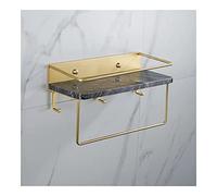 JQQJZLC Douche Caddy Salle de Bain étagère en marbre, Nordic Salle de Salle de Bain Murau de Toilette Porte-Bar-Serre, Porte-Toile de Toilettes, Rack de ralentissement de la Salle de Bain des