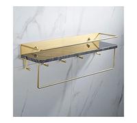 JQQJZLC Douche Caddy Salle de Bain étagère en marbre, Nordic Salle de Salle de Bain Murau de Toilette Porte-Bar-Serre, Porte-Toile de Toilettes, Rack de ralentissement de la Salle de Bain des