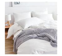 JQQJZLC Ensemble de literie à Quatre pièces Four pièces Couvrette de Couvre-lit Euro Compatible avec Un Ensemble de taies d'oreiller de Luxe à Double Maison.