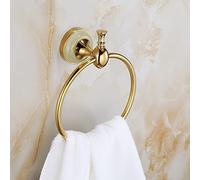 JQQJZLC Ensemble de quincaillerie de Salle de Bain de Serviette, Tout cuivre Double Couche à Double Serviette en Or en cuivre, Serviette, Crochet à vêtements, Support de Papier Toilette matériel de