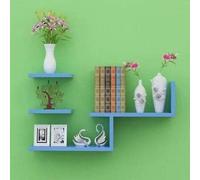 JQQJZLC Étagère de Rangement Flottante, Accessoires de Support de poinçonnage Gratuit, Supports muraux en plaquette en Bois pour Livre, Stand de Fleur de Salle de Bain de la Salle de Bain, étagère