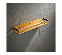 JQQJZLC Étagères de Salle de Bain étagères flottantes Accessoires de Salle de Bain 20 à 50 cm Modernes étagères d'angle de Salle de Bain Noire Moderne étagère Murale de Salle de Bain shampooing