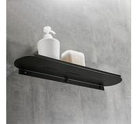 JQQJZLC Étagères de Salle de Bain exquises 304 Rack de Rangement en Or en Acier Inoxydable, Rack de Plaque Plate Noire de Salle de Bain, Porte-Toilettes à Miroir (Couleur: 50 cm d'or)