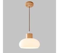 JQQJZLC Farmhouse Small Pendant Lights Island de Cuisine, Plafond de Hauteur réglable avec Une Teinte de dôme en Verre, Salon de Salon à Manger