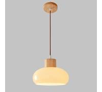 JQQJZLC Farmhouse Small Pendant Lights Island de Cuisine, Plafond de Hauteur réglable avec Une Teinte de dôme en Verre, Salon de Salon à Manger