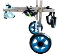 JQQJZLC Fauteuil Roulant pour Chien Fauteuil Roulant pour Chien pour Pattes arrière Fauteuil Roulant réglable pour Animaux de Compagnie Outil d'assistance à la Marche en Alliage d'aluminium Fauteuil