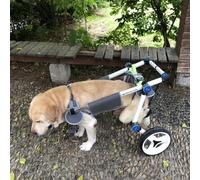 JQQJZLC Fauteuil roulant pour pattes arrière pour chiens de petite taille moyenne et petite taille en aluminium léger (taille XXXS)