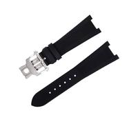 JQQJZLC FKM FLUORORUBBER Watchbands pour Patek Philippe Strap pour Nautilus Watchband 5711/5712 Accessoires de bracelet à interface originale