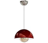 JQQJZLC Globe Dome Pendant Light Nordic Moderne Green Suspension plafonnier Light Cuisine îlot de métal ajusté Red Metal Small Chandelier Chrome pour Salle à Manger Chambre à Coucher