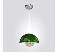 JQQJZLC Globe Dome Pendant Light Nordic Moderne Green Suspension plafonnier Light Cuisine îlot de métal ajusté Red Metal Small Chandelier Chrome pour Salle à Manger Chambre à Coucher