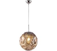 JQQJZLC Gold Globe Pendant Light Kitchen Island Chrome Red Melt Pendant Lights Blue Lava Shade Plafond Suspendre Silver Nordic Modern Chandelier pour Chambre à Coucher